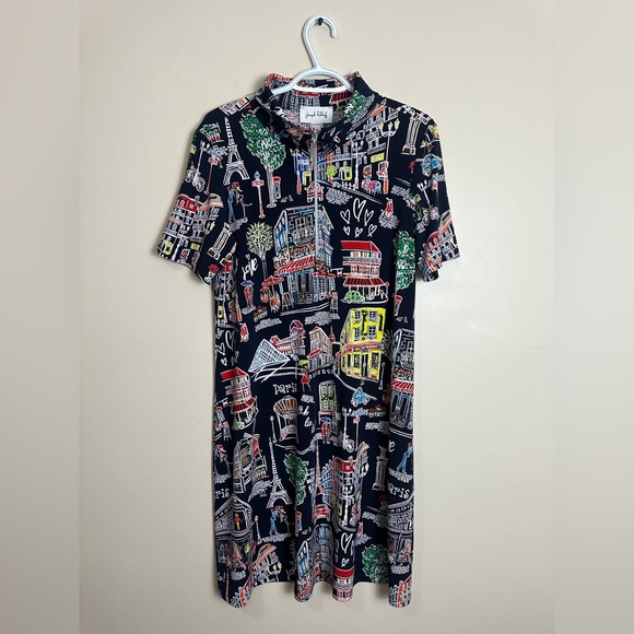 Joseph Ribkoff Dresses & Skirts - Joseph Ribkoff Size 12 Multicolor Cityscape Dress